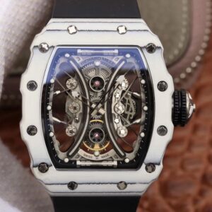 Replica Richard Mille RM53-01 White Ceramic Case Skeleton Dial watch