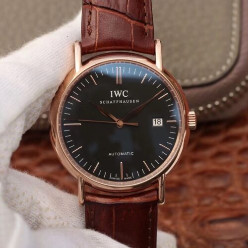 Replica IWC Portofino IW356504 TW Factory Black Dial watch