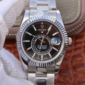 Replica Rolex SKY DWELLER 326139 Black Dial watch