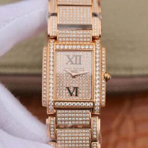 Replica Patek Philippe Ladies Twenty-4 4908/50R-012 Rose Gold Diamond Dial watch