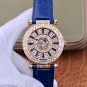 Replica Franck Muller Double Mystery D 3R CD 42 Rose Gold Diamond Dial watch