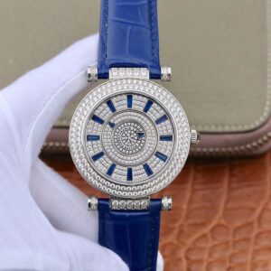Replica Franck Muller Double Mystery DM42D2RCD GS Factory White Gold Diamond Dial watch