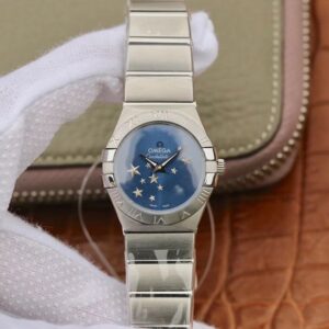 Replica Omega Constellation Quartz Ladies 27mm TW Factory Blue Dial watch