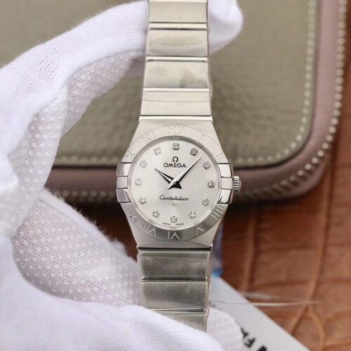 Replica Omega Constellation Ladies 123.10.27.60.55.001 TW Factory Silver Dial watch