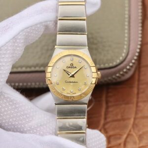 Replica Omega Constellation Ladies 27mm TW Factory Gold Dial watch
