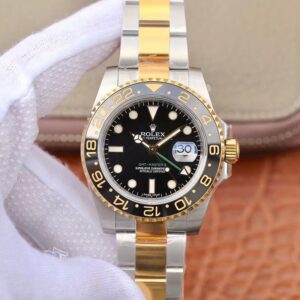 Replica Rolex GMT Master II 116713LN EW Factory Yellow Gold Bezel watch