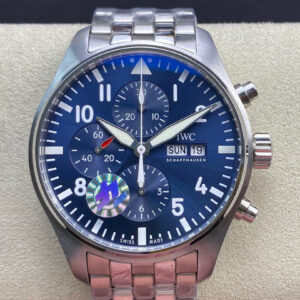 Replica IWC Pilot Chronograph Edition Le Petit Prince IW377717 ZF Factory V2 Blue Dial watch