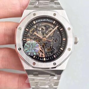 Replica Audemars Piguet Royal Oak 15407ST.OO.1220ST.01 JF Factory Skeleton Dial watch
