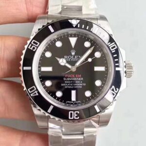 Replica Rolex Submariner 114060 Noob Factory V9 Black Dial watch