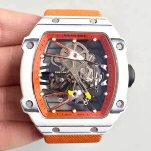 Replica Richard Mille RM27-02 Forged Carbon Black and Skeleton Dial watch
