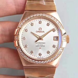 Replica Omega Constellation 123.25.38.21.52.001 3S Factory Rhodium Dial watch