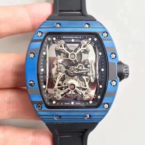 Replica Richard Mille RM50-27-01 NTPT Blue Forged Carbon Skeleton Dial watch