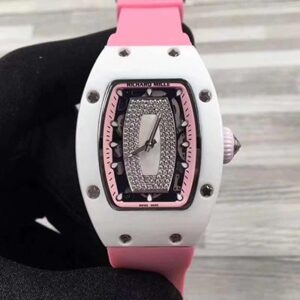 Replica Richard Mille RM07 Ladies Pink Dial with Diamonds watch