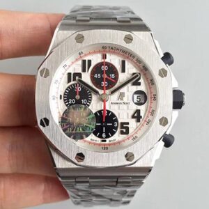 Replica Audemars Piguet Royal Oak Offshore Panda 26170ST.OO.D101CR.02 JF Factory V2 White Dial watch
