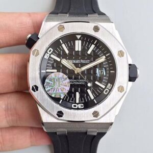 Replica Audemars Piguet Royal Oak Offshore Diver 15710ST.OO.A002CA.01 JF Factory V9 Black Dial watch