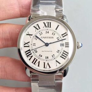 Replica Cartier Ronde Solo De W6701011 42MM ZF Factory White Dial watch