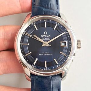 Replica Omega De Ville Hour Vision Co-Axial 431.33.41.21.03.001 3S Factory Blue Dial watch
