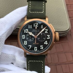 Replica Zenith Pilot Type 20 Chronograph Extra Special Bronze 29.2430.4069/21.C800 XF Factory Black Dial watch