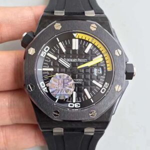 Replica Audemars Piguet Royal Oak Offshore Diver 15706 JF Factory Black Dial watch