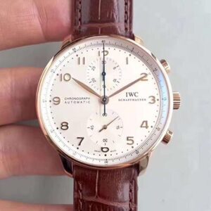Replica IWC Portugieser Chronograph IW371445 ZF Factory V2 Silver Dial watch