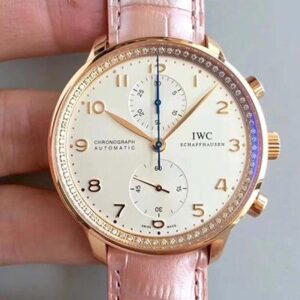 Replica IWC Portuguese Chronograph ZF Factory White Dial watch