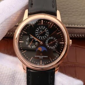Replica Vacheron Constantin Patrimony Perpetual Calendar 43175/000R-B343 Black Dial watch