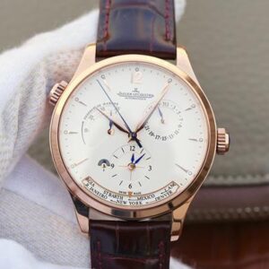 Replica Jaeger-LeCoultre Master Calendar 1428421 Rose Gold White Dial watch