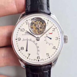 Replica IWC Portugieser Tourbillon Mystere Retrograde IW504601 YL Factory White Dial watch