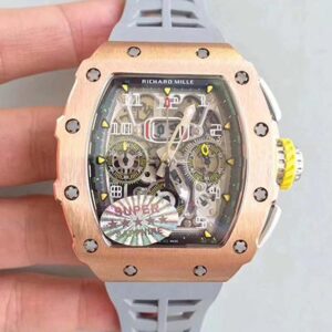 Replica Richard Mille RM011 Felipe Massa Chronograph KV Factory Rose Gold Skeleton Dial watch