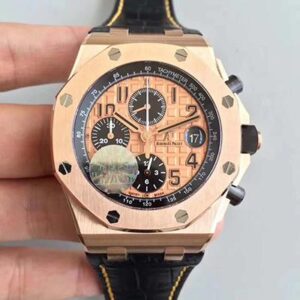 Replica Audemars Piguet Royal Oak Offshore 26470OR.OO.A002CR.01 JF Factory V2 Gold Dial watch