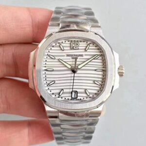 Replica Patek Philippe Nautilus Ladies 7118/1A-010 PF Factory White Dial watch