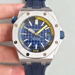 Replica Audemars Piguet Royal Oak Offshore Diver 15710ST.OO.A027CA.01 JF Factory V8 Blue Dial watch