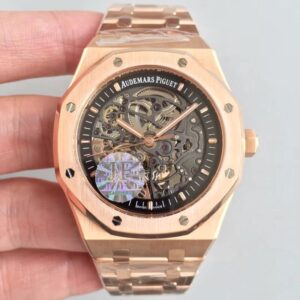 Replica Audemars Piguet Royal Oak 15407OR.OO.1220OR.01 JF Factory Skeleton Dial watch