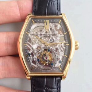 Replica Vacheron Constantin Malte Tourbillon Rose Gold Skeleton Dial watch