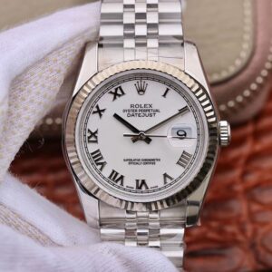 Replica Rolex Datejust 116234 AR Factory White Dial With Roman Time Scale watch