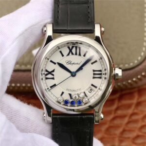Replica Chopard Happy Sport 278559-3001 YF Factory Stainless Steel Diamonds watch