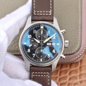 Replica IWC Pilot Chronograph Spitfire IW387903 ZF Factory Black Dial watch