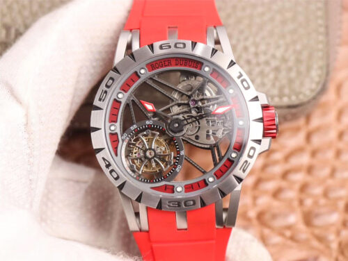 Replica Roger Dubuis Excalibur Spider RDDBEX0572 JB Factory Flying Tourbillon watch