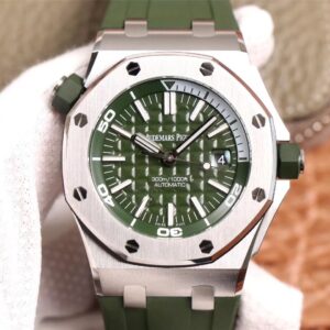 Replica Audemars Piguet Royal Oak Offshore 15710ST.OO.A052CA.01 JF Factory Green Dial watch