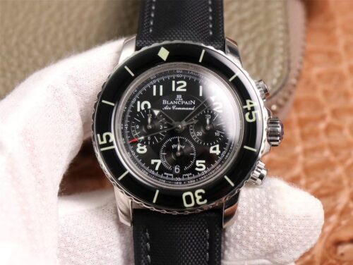 Replica Blancpain Fifty Fathoms 5085FB-1140-52B Chronographe Flyback OM Factory Black Dial watch