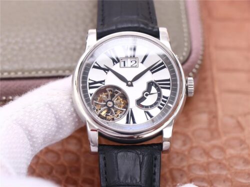 Replica Roger Dubuis Hommage Flying Tourbillon RDDBHO0568 JB Factory White Dial watch