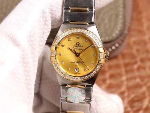 Replica Omega Constellation 131.25.29.20.58.001 3S Factory Champagne Dial watch