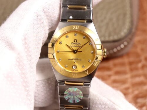 Replica Omega Constellation 131.20.29.20.58.001 Calendar 3S Factory Champagne Dial watch