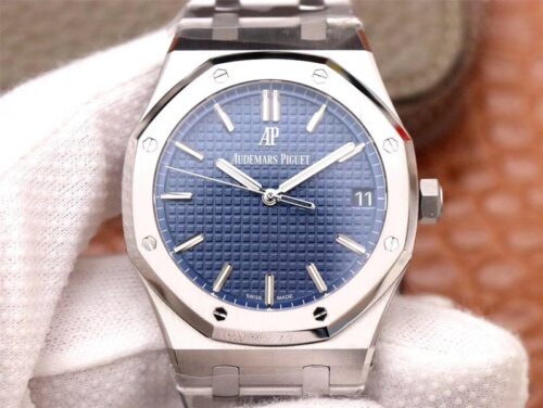 Replica Audemars Piguet Royal Oak 15500ST.OO.1220ST.01 ZF Factory Blue Dial watch