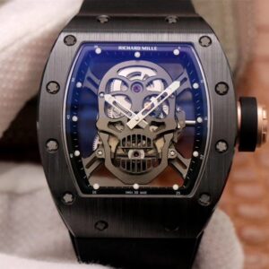 Replica Richard Mille RM052-01 ZF Factory Black Ceramic Grey Skull Dial watch