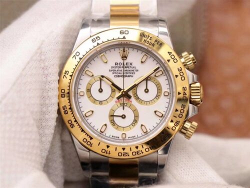 Replica Rolex Daytona Cosmograph m116503-0001 Noob Factory White Dial watch