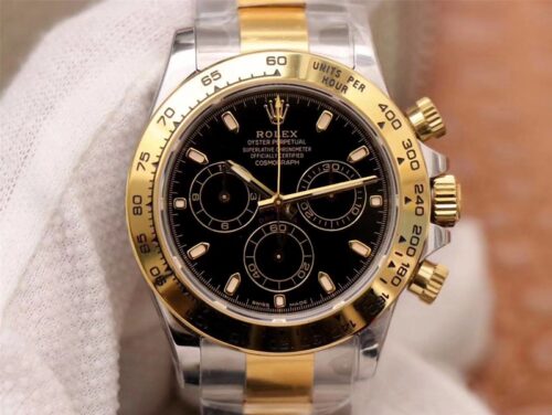 Replica Rolex Daytona Cosmograph m116503-0004 Noob Factory Black Dial watch