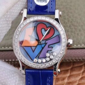 Replica Chopard Happy Diamonds Happy Love 278559-3020 YF Factory Blue Mother Pearl Dial watch