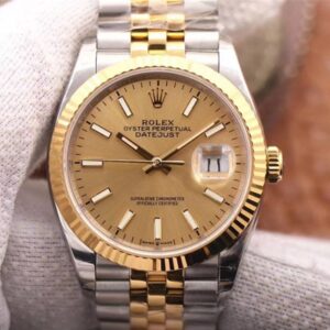 Replica Rolex Datejust M126233-0015 EW Factory Champagne Dial watch