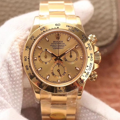 Replica Rolex Daytona Cosmograph M116508-0003 Noob Factory Gold Dial watch